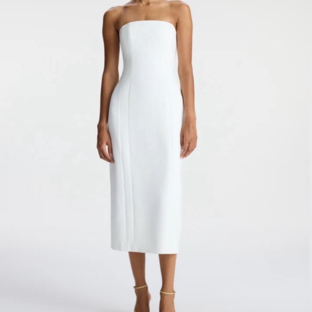 NWT ALC Elizabeth Strapless Midi Dress